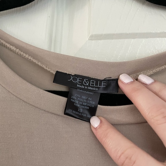 Beige t-shirt dress - Picture 3 of 3